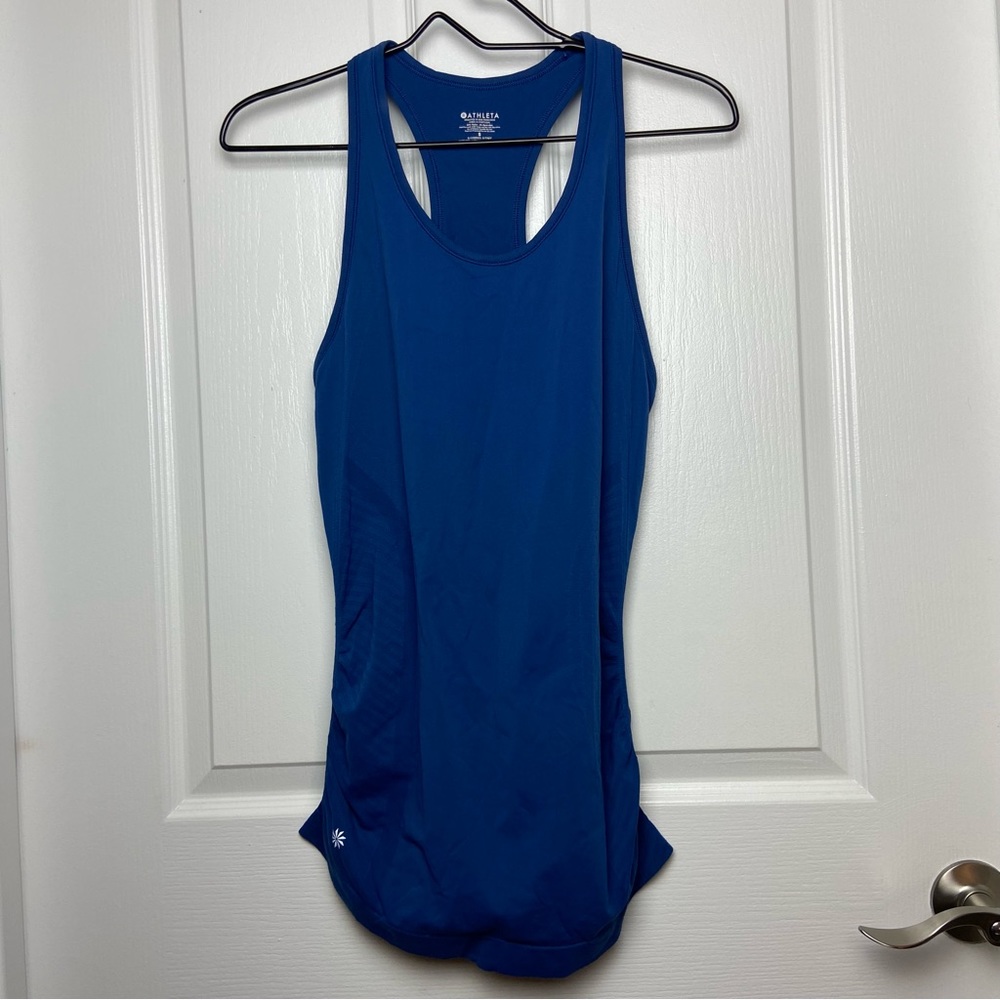 Athleta Royal Blue Speedlight Seamless Racerback Tank Top Size S